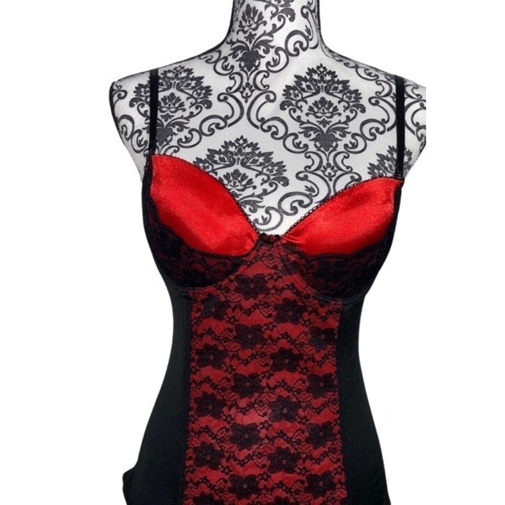 Y2K Black & Red Bustier/Corset